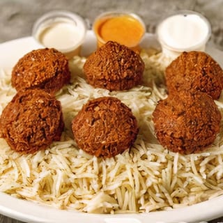 Falafel Rice Platter (Vegetarian)