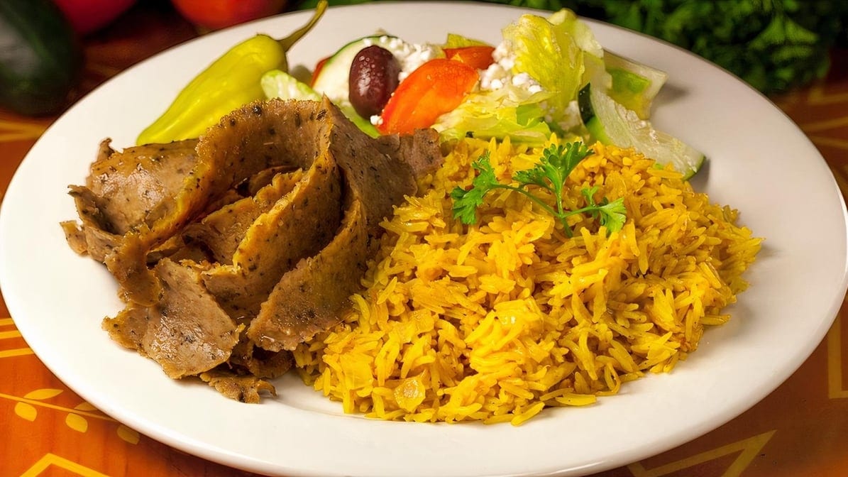 Gyro Rice Platter.