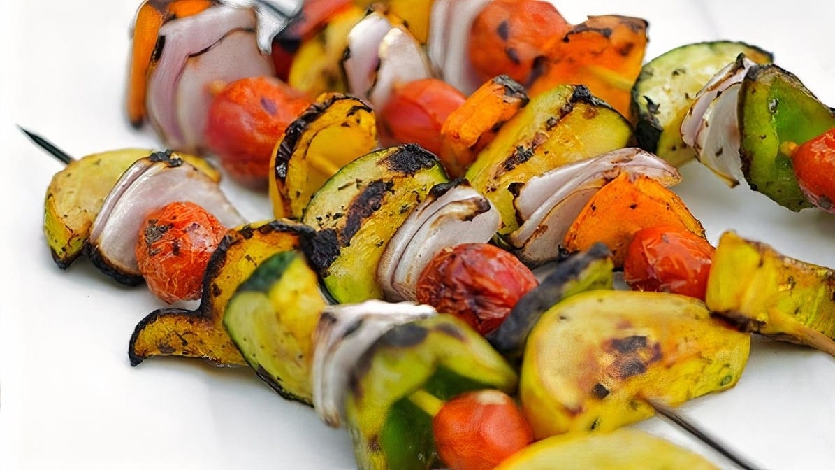 Vegetable Skewer.