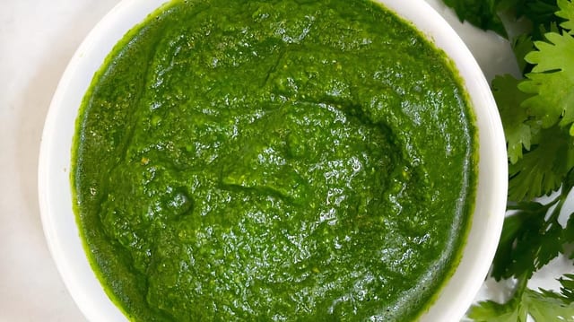 Spicy Green Chutney.