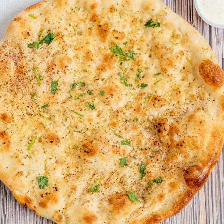 Delicious Garlic Naan Awaits